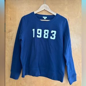 J Crew 1983 Graphic Pullover Sweatshirt * Size M * Like New